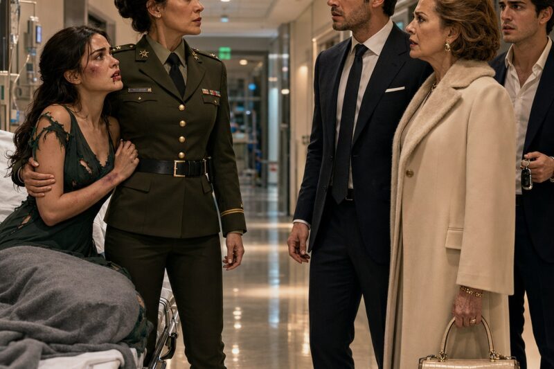 LA ENCERRARON Y LA GOLPEARON POR OCULTAR SU VERDADERO APELLIDO, PERO CUANDO SU MADRE LLEGÓ AL HOSPITAL CON UNIFORME DE CORONEL, LA FAMILIA MONTERO DESCUBRIÓ QUE HABÍA HUMILLADO A LA ÚNICA MUJER CAPAZ DE DEJARLOS SIN IMPERIO