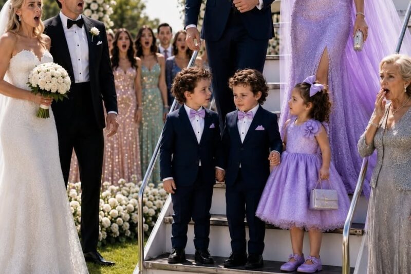 Su suegra la echó por “no servir para dar hijos”, pero 3 niños llegaron a la boda y dejaron a todos helados