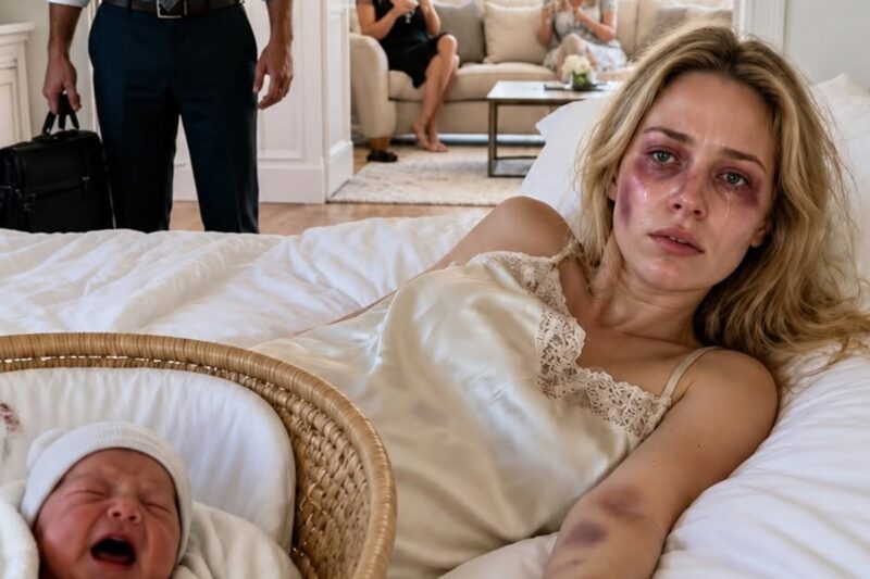 Regresó de un viaje y halló a su esposa y a su bebé casi sin vida, mientras su propia madre decía: “Nomás es una floja”… hasta que el doctor vio sus muñecas