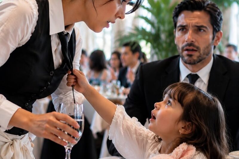La hija muda del millonario gritó “¡Mamá!” al ver a una mesera, pero la marca en su cara destapó el secreto más cruel de la familia