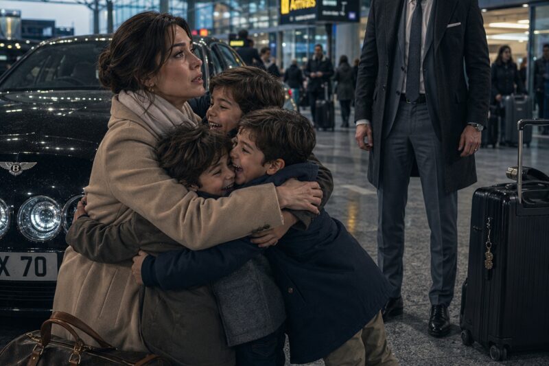 Cinco años después del divorcio, se sentó en primera clase junto al hombre que la había destruido… pero cuando sus tres hijos aparecieron en el aeropuerto, él entendió que la traición nunca había existido y que acababa de perder algo imposible de recuperar durante cinco años
