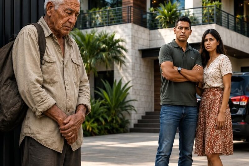 Vendió sus parcelas por 200 millones, fingió llegar en la ruina con sus 3 hijos… y descubrió quién sí lo abrazaba sin herencia