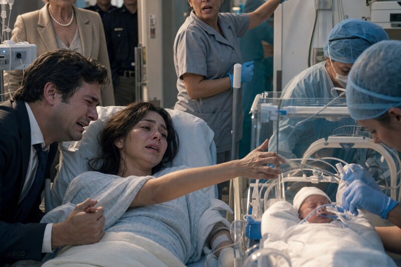 Su suegra le dijo que nunca debió ser madre justo antes del parto; cuando el bebé fue declarado muerto en un hospital de Madrid, una limpiadora vio un detalle que ningún médico había mirado y corrió hacia el quirófano gritando una verdad que cambió a toda la familia