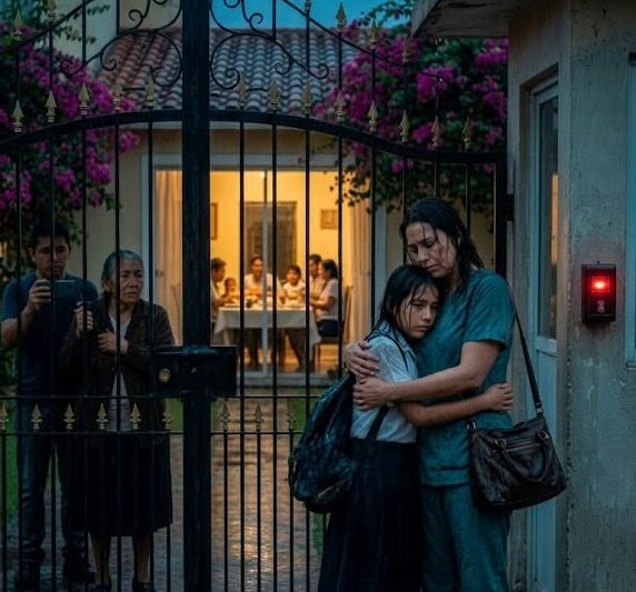Mi hija pasó su tarjeta 37 veces bajo la lluvia y nadie abrió… 3 días después, una carta del notario les quitó la sonrisa