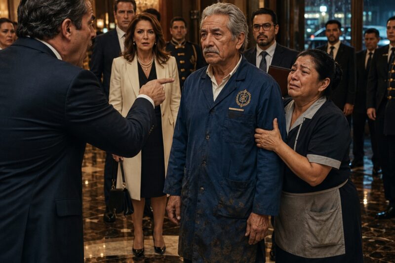 El dueño del hotel expulsó al hombre de uniforme gastado… segundos después descubrió su verdadera identidad