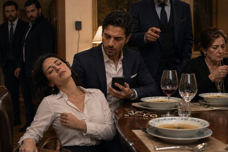 Cada Primer Domingo Me Dormía En Casa De Mis Suegros, Hasta Que Fingí Beber El Caldo Y Escuché A Mi Marido Decir: “Hazle Más Fotos; Con Esto Mi Padre La Va A Callar Para Siempre”, Y Yo Entendí Por Fin Quién Era El Monstruo Sentado A Mi Mesa