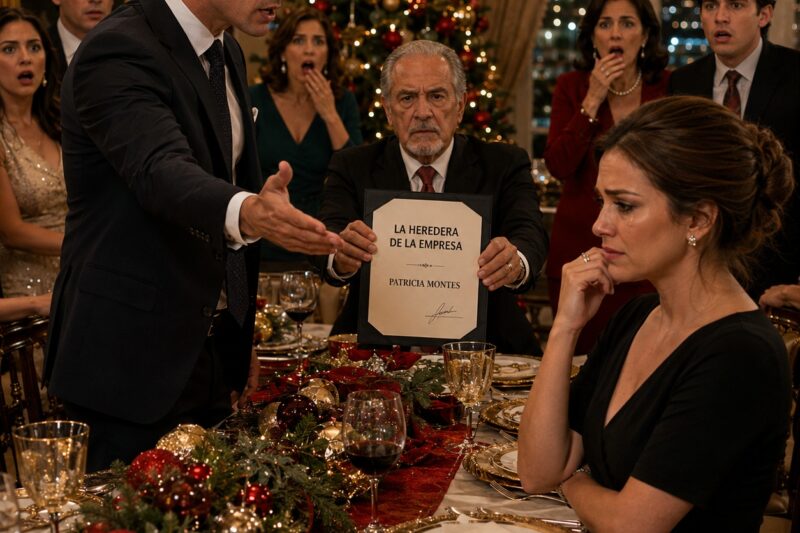 Mi esposo me pidió el divorcio durante la cena de Navidad… entonces mi suegro reveló quién heredaría la empresa