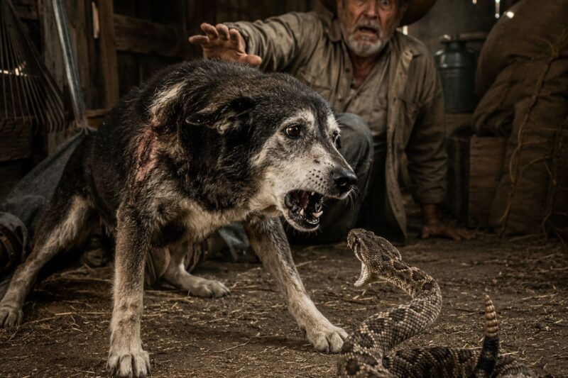 Todos se burlaban del viejo perro del campesino… hasta que salvó a su amo de una serpiente mortal