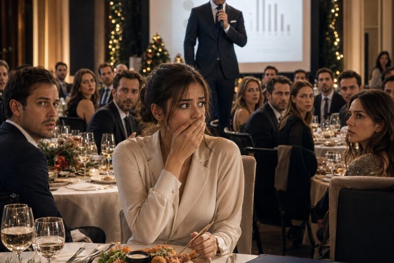 Durante tres años fingí que apenas sabía inglés, hasta que mi jefe habló alemán en la cena de Navidad, me pilló riéndome entre doscientas personas y dejó sobre la mesa un expediente con mi nombre que había preparado desde mi primer día en la empresa, sin avisarme