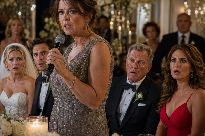 Mi marido llevó a su amante a la boda de nuestra hija… y yo esperé hasta el brindis para hablar