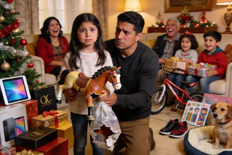 Mi hija recibió un juguete roto mientras sus primos abrían regalos caros, pero cuando mi familia se burló de sus lágrimas, renuncié a la empresa familiar… y nadie imaginó que esa humillación destruiría todo lo que ellos creían controlar