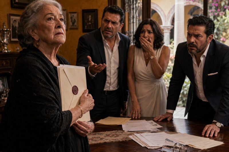 Mis hijos fingían amarme para quedarse con mi herencia… pero yo cambié el testamento en secreto