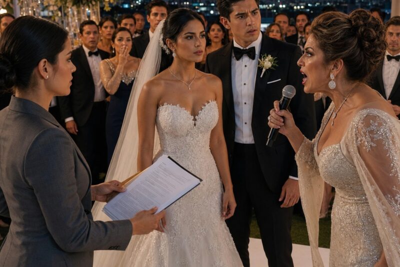 La suegra llamó a su nuera cazafortunas en una lujosa boda en Monterrey… pero el contrato matrimonial le costó todo.