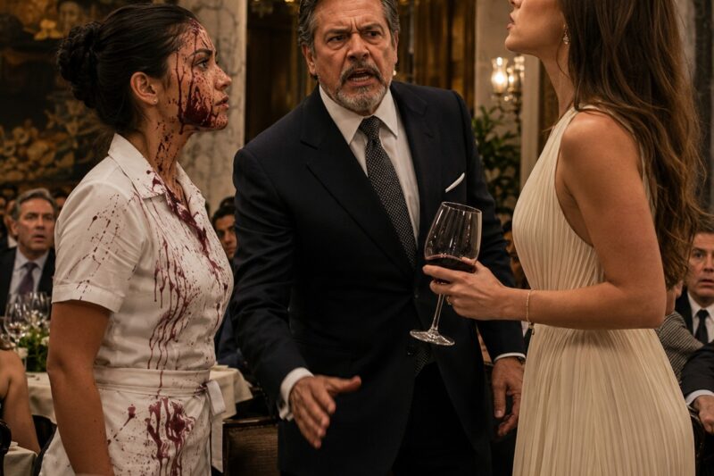 La camarera a la que arrojaron vino al rostro… y el hombre más poderoso de México se levantó de inmediato