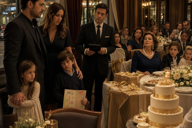 Sus Padres Obligaron a Sus Hijos a Sentarse en un Rincón Durante el Cumpleaños que Él Había Pagado Completo… Pero Cuando la Tarta Desapareció, Toda la Familia Descubrió la Verdad que Llevaban Quince Años Ocultando