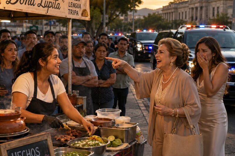 La suegra se burló de su nuera por vender tacos en la calle… pero la caravana del gobernador se detuvo frente a su puesto