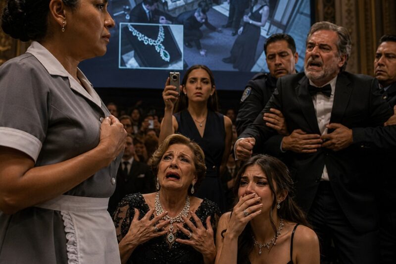Obligaron a la camarera a pagar el collar perdido… pero una cámara secreta destruyó a la familia más poderosa