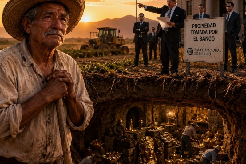 Las tierras ancestrales del agricultor fueron confiscadas por el banco… y solo en la época de la cosecha todo México descubrió lo que estaba enterrado bajo el campo.