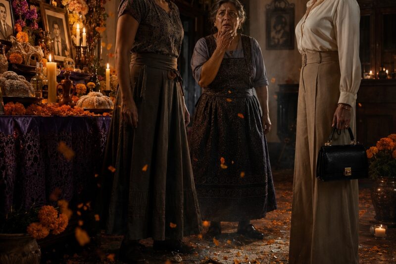 Dos hermanas convirtieron la celebración del Día de Muertos en una batalla por la herencia… y entonces, inesperadamente, el cuadro que estaba sobre el altar se cayó.