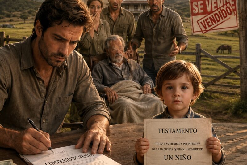 El hijo mayor vendió la hacienda antes de que muriera su padre… sin imaginar que todas las tierras pertenecían a una niña