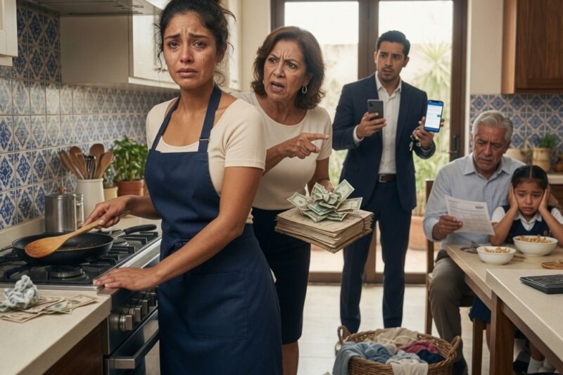 Durante una comida familiar, mi suegra exigió que mantuviera a todos porque ya ganaba dinero; miré a mi esposo, pero él solo murmuró: “No seas egoísta”