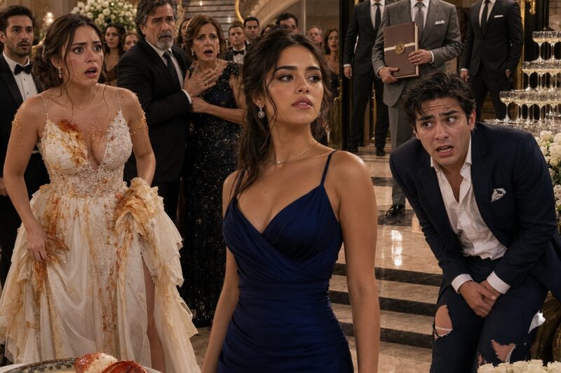 La hija verdadera volvió a la mansión de Las Lomas y la falsa heredera quiso humillarla con sopa hirviendo… pero aquella noche todos descubrieron que el karma también sabe vestir de gala, hablar bajito y destruir una fortuna familiar sin mancharse las manos