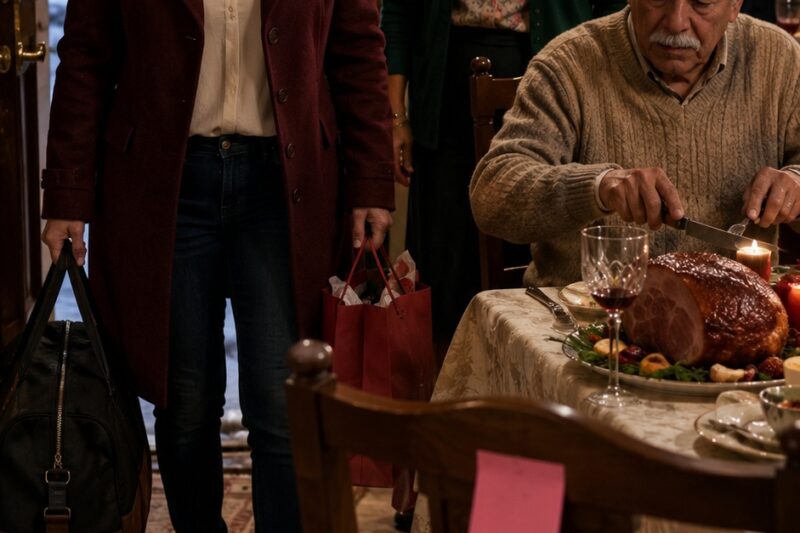 Me quitaron mi silla en Nochebuena. A las 9:04, mi papá confesó por qué todos me querían fuera.