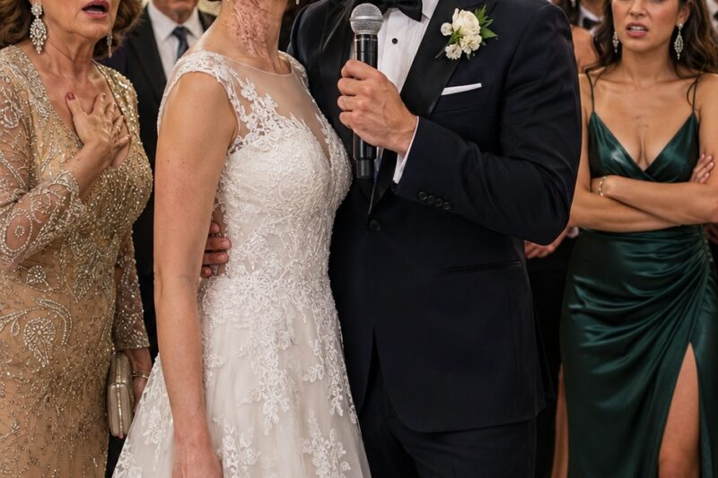 En mi boda, los invitados se burlaron de mi novio. “Debe estar ciego para casarse con una mujer tan horrible, con la cara llena de cicatrices”, soltó alguien con desprecio. Mi esposo tomó el micrófono con calma. “No estoy ciego”, dijo. “Esas cicatrices las tiene porque entró al incendio para salvarme la vida”. Entonces reveló que era dueño de la empresa donde trabajaba la mitad de los presentes… y despidió a cada persona que se había burlado de la mujer que sacrificó su belleza por él.