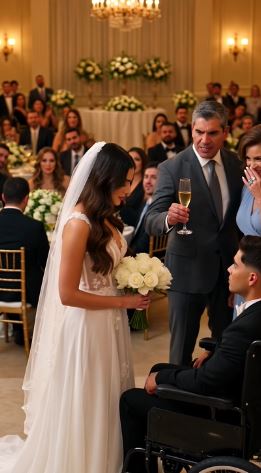 Mis padres y mi hermana menor se rieron a carcajadas en mi boda.