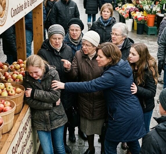 Mi exsuegra envió a gente de la parroquia a humillar a mi hija en pleno mercado. Tres días después, revelé un secreto que dejó a toda la iglesia en silencio…