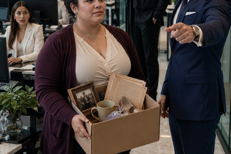 ELLA DESPIDIÓ A SU ASISTENTE DE TALLA GRANDE FRENTE A TODA LA OFICINA Y JAMÁS IMAGINÓ QUE EL HOMBRE MÁS TEMIDO DE LA CIUDAD DE MÉXICO LE ENTREGARÍA TODO SU IMPERIO