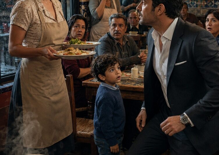 El multimillonario estaba convencido de que jamás podría tener un hijo… hasta que mi niño de cinco años lo miró desde la mesa de una fonda y le preguntó: “Señor… ¿por qué sus ojos tienen mi misma cara?”