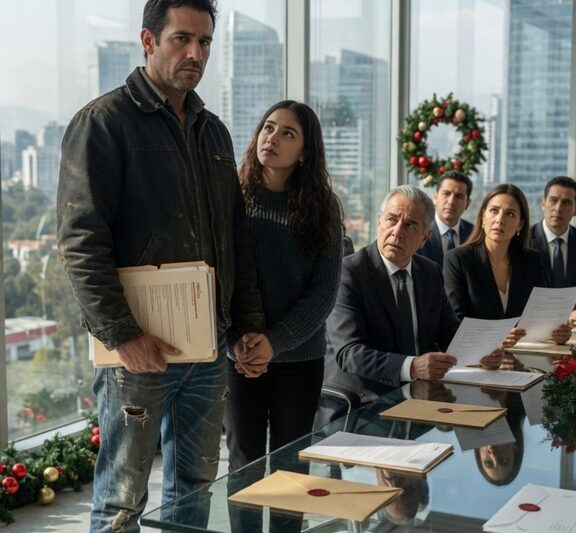 Mi esposa me obligó a fingir que era un obrero “pobre”… sin saber que yo era el dueño de la empresa que pagaba los sueldos de toda su familia. Cuando echaron a mi hija en Navidad y se burlaron de ella, todo cambió. Tres días después, 47 cartas de despido llegaron a sus manos… y el silencio lo llenó todo.