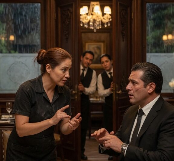 ENVIARON A LA MESERA MÁS POBRE PARA HUMILLAR AL JEFE MAFIOSO SORDO… PERO SUS MANOS HICIERON QUE TODO EL RESTAURANTE QUEDARA EN SILENCIO