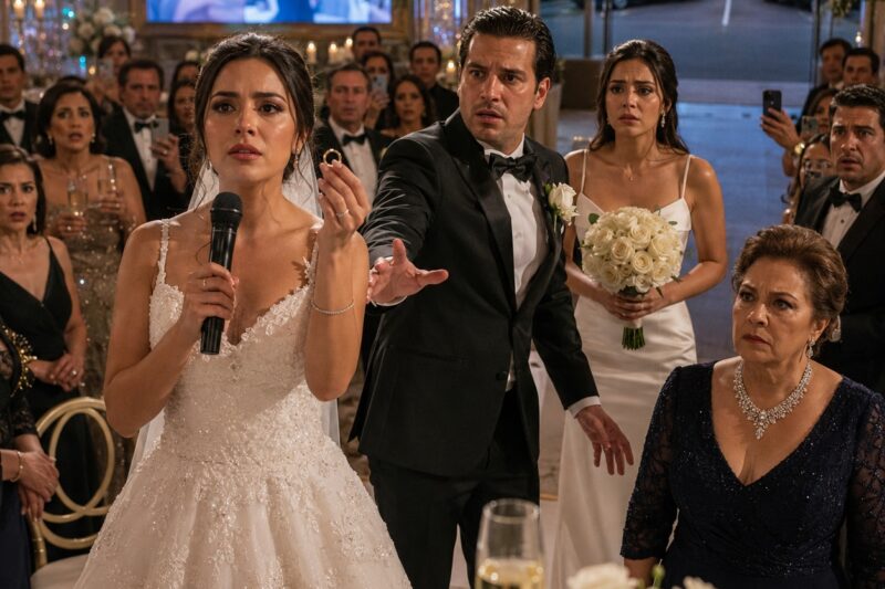 El día de mi boda, mi prometido puso el nombre de mi mejor amiga en mis autos de regalo; todos me pidieron callar… hasta que tomé el micrófono, pedí abrir las cuentas en vivo y convertí el banquete más lujoso de Polanco en el juicio que nadie pudo detener