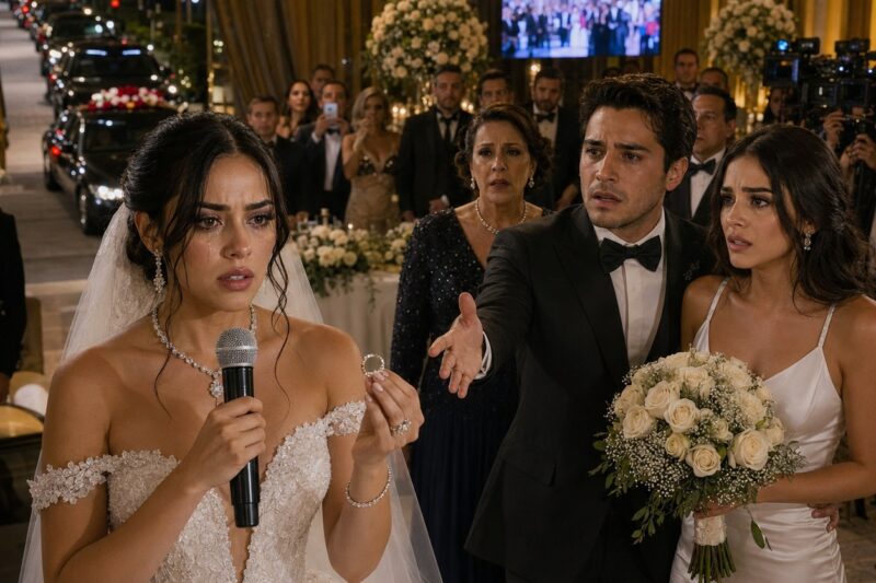 El día de mi boda, mi prometido puso mi dote a nombre de mi mejor amiga; todos pensaron que agacharía la cabeza, hasta que tomé el micrófono en plena transmisión y dije: primero revisaremos las cuentas, después cancelaremos esta boda delante de todos, sin perdón
