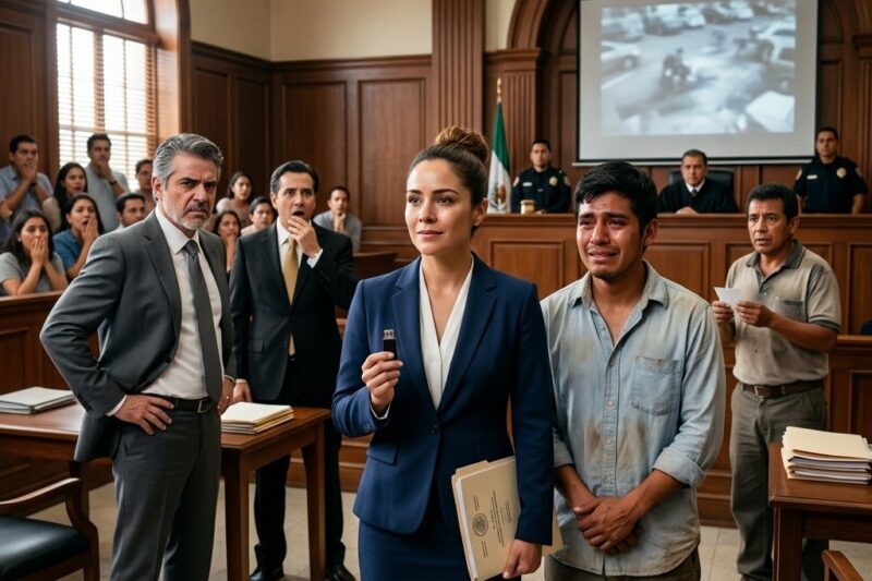 Lo llamaron ladrón por limpiar oficinas ajenas, pero una abogada desconocida entró al juzgado cinco minutos antes de que lo arrestaran y descubrió la mentira que el millonario más respetado de la Ciudad de México llevaba escondida delante de todos
