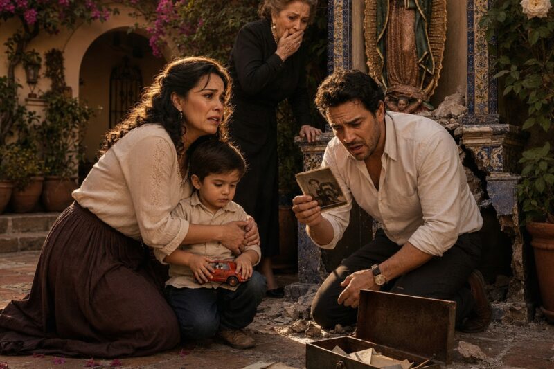 Mi suegra llamó “niño de nadie” al pequeño que adoptamos; cuando él tocó la antigua Virgen del patio, la estatua cayó y reveló el secreto que ella había escondido durante treinta y siete años
