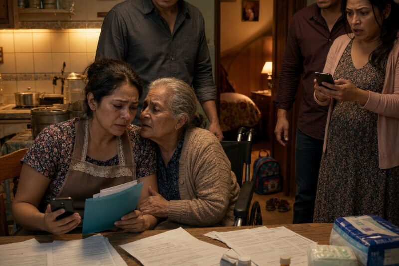 Durante cinco años cuidé a la madre de mi esposo mientras todos me llamaban mantenida; el día que él quiso quitarme a mi hijo, puse una grabación en la cocina y la mujer que me insultaba delante de todos me reveló por qué lo hacía desde el principio