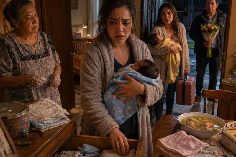 MI MADRE ME CERRÓ LA PUERTA CON MI BEBÉ EN BRAZOS, PERO MI SUEGRA YA TENÍA UNA CUNA PREPARADA PARA NOSOTROS… Y ESA NOCHE DESCUBRÍ QUE YO NO ERA LA PRIMERA MUJER A LA QUE SU HIJO HABÍA DESTRUIDO