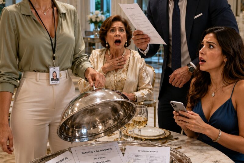 Le exigieron la cena después de humillarla… pero ella les sirvió en una charola el castigo que jamás imaginaron