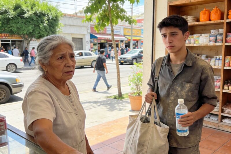 Hace dos años le abrí la puerta de mi tienda a un muchacho con una cicatriz en la ceja que solo me pidió pañales de adulto y una botella de alcohol para su mamá enferma.