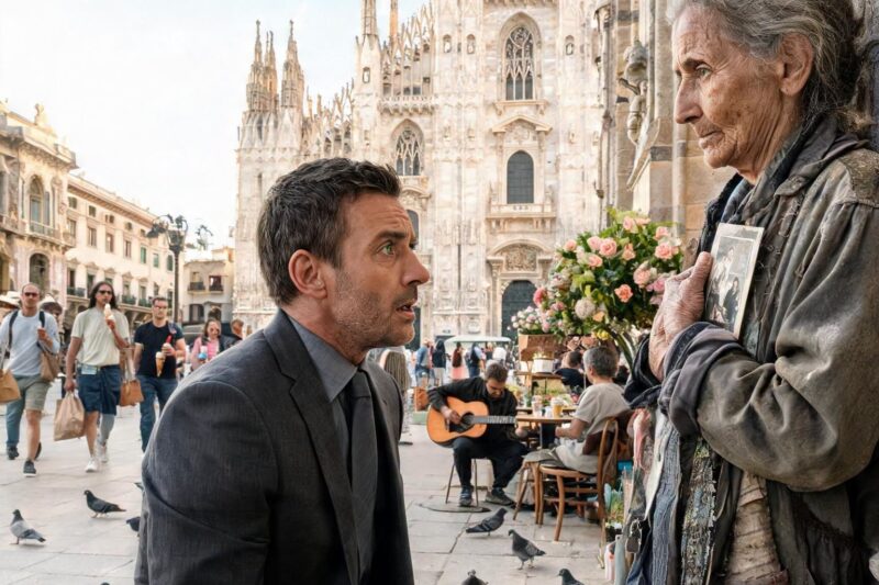Mi madre llevaba veintisiete años muerta. La encontré pidiendo limosna frente a la catedral.