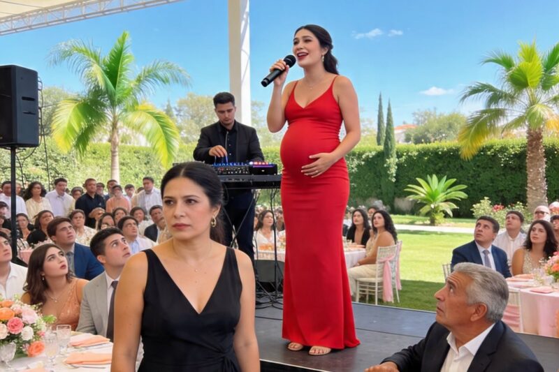 Mi hermana se embarazó de mi esposo. Y lo gritó con micrófono, frente a trescientos invitados, en plena fiesta de mis diez años de casada.