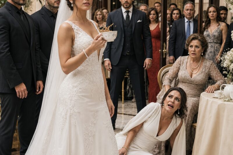 Mi padre me entregó un manual para sobrevivir como esposa de la alta sociedad: “Llora, calla y desmáyate”. Pero en mi boda, cuando la amiga de mi prometido fingió que la empujé, olvidé actuar como una dama frágil y toda la mansión entendió que algo no encajaba.